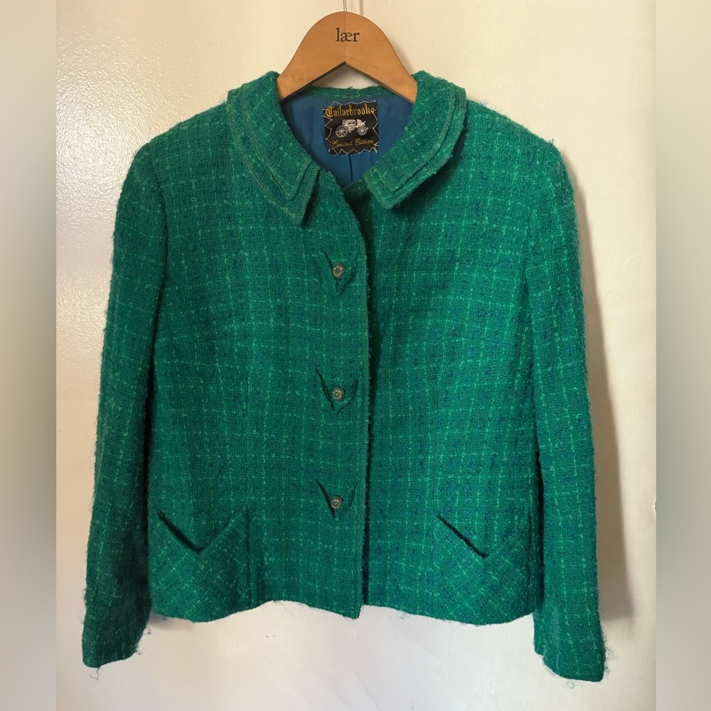 Vintage Emerald Green Women's Blazer